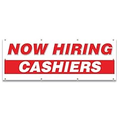 Hiring cashiers banner for sale  Delivered anywhere in USA 