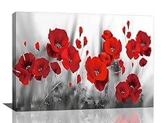 Poppy flower canvas for sale  Delivered anywhere in USA 