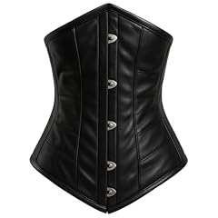 Black overbust corset for sale  Delivered anywhere in UK