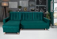 Corner sofa green for sale  Delivered anywhere in UK
