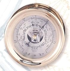 Polished brass barometer for sale  Delivered anywhere in USA 