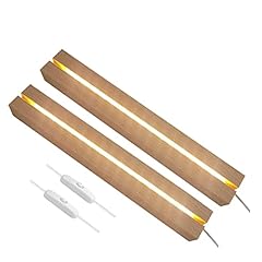 2pcs wooden led for sale  Delivered anywhere in UK