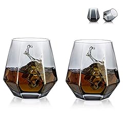 Diamond whiskey glasses for sale  Delivered anywhere in UK