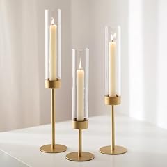Glass hurricane candlestick for sale  Delivered anywhere in USA 