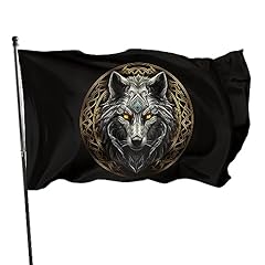 Wikinger wolf flagge gebraucht kaufen  Wird an jeden Ort in Deutschland