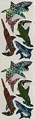 Sharks glitter stickers for sale  Delivered anywhere in USA 