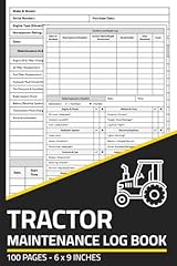 Tractor maintenance log for sale  Delivered anywhere in USA 