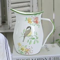 Enamel pitcher wide for sale  Delivered anywhere in USA 
