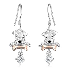 Schnauzer earrings 925 for sale  Delivered anywhere in USA 
