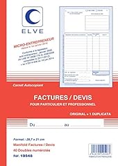 Elve carnet factures d'occasion  Livré partout en France