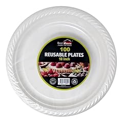 Reusable plastic plates for sale  Delivered anywhere in UK