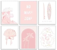 6pcs pink coastal for sale  Delivered anywhere in USA 
