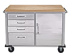 Seville Classics Workbench, Cabinet, Stainless Steel, for sale  Delivered anywhere in UK