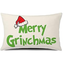 Grinch throw pillow for sale  Delivered anywhere in UK