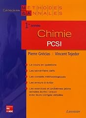 Chimie pcsi année d'occasion  Livré partout en France