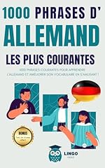 1000 phrases allemand d'occasion  Livré partout en France
