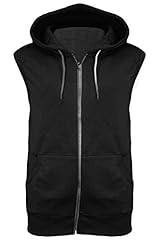 Mens sleeveless hooded for sale  Delivered anywhere in UK
