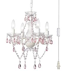 Pink plug chandelier for sale  Delivered anywhere in USA 