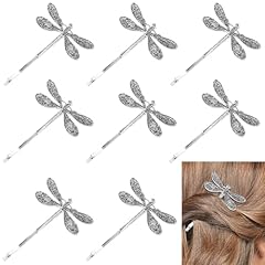 8pcs dragonfly hairpins for sale  Delivered anywhere in UK