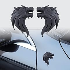 2pcs wolf head for sale  Delivered anywhere in UK