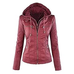 veste femme cuir bordeaux d'occasion  Livré partout en France