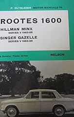 Rootes 1600 hillman for sale  Delivered anywhere in UK