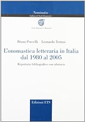 Onomastica letteraria italia usato  Spedito ovunque in Italia 