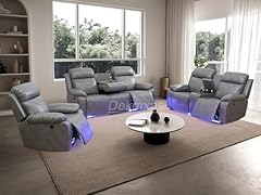 Dekmxas gray leather for sale  Delivered anywhere in USA 