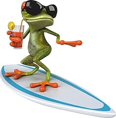 Sticker surfer frosch gebraucht kaufen  Wird an jeden Ort in Deutschland
