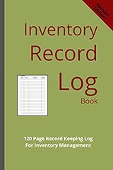 Inventory record log for sale  Delivered anywhere in USA 