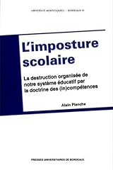 Imposture scolaire destruction d'occasion  Livré partout en France