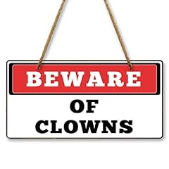 Beware clowns sign for sale  Delivered anywhere in USA 