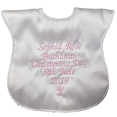 Personalised christening bib for sale  Delivered anywhere in Ireland