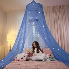 Blue canopy bed for sale  Delivered anywhere in USA 
