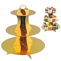Gold cupcake stand for sale  Delivered anywhere in USA 
