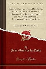 Rapport aimé delacoste d'occasion  Livré partout en France