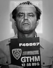 Jack nicholson mugshot for sale  Delivered anywhere in USA 