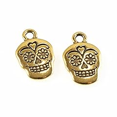 Gold sugar skull for sale  Delivered anywhere in USA 