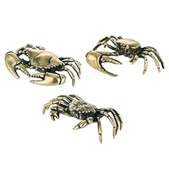 3pcs brass crab for sale  Delivered anywhere in UK