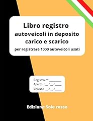 Libro registro autoveicoli usato  Spedito ovunque in Italia 