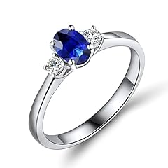 Sapphire ring dainty for sale  Delivered anywhere in UK