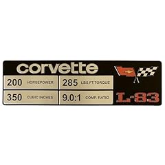 Corvette spec data for sale  Delivered anywhere in USA 