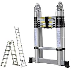 Used, 16.5FT Aluminum Telescoping Extension Ladder 330lbs for sale  Delivered anywhere in USA 