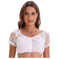 Weiße bluse dirndlbluse gebraucht kaufen  Wird an jeden Ort in Deutschland