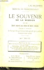 Manuel persévérance. souveni d'occasion  Livré partout en France