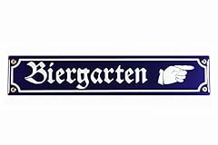 Strassenschild biergarten hand gebraucht kaufen  Wird an jeden Ort in Deutschland