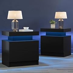 Cubehom black nightstand for sale  Delivered anywhere in USA 
