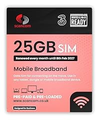 Three 25gb data for sale  Delivered anywhere in UK