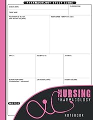 Nursing pharmacology notebook for sale  Delivered anywhere in USA 