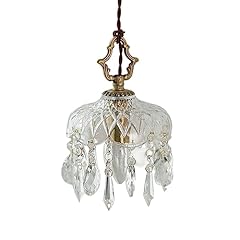 Lampadario cristallo ottone usato  Spedito ovunque in Italia 